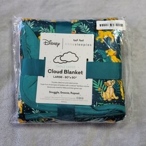 Little Sleepies Disney Simbas Sky Large Bamboo Cloud Blanket 50x50 Lion King NEW